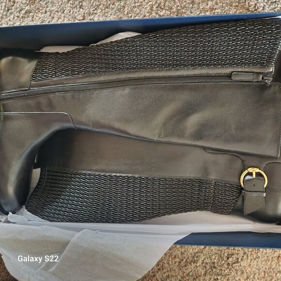 Cole Haan Clover Boots, Black leather. NIB. Size 6.5 - Picture 5 of 12